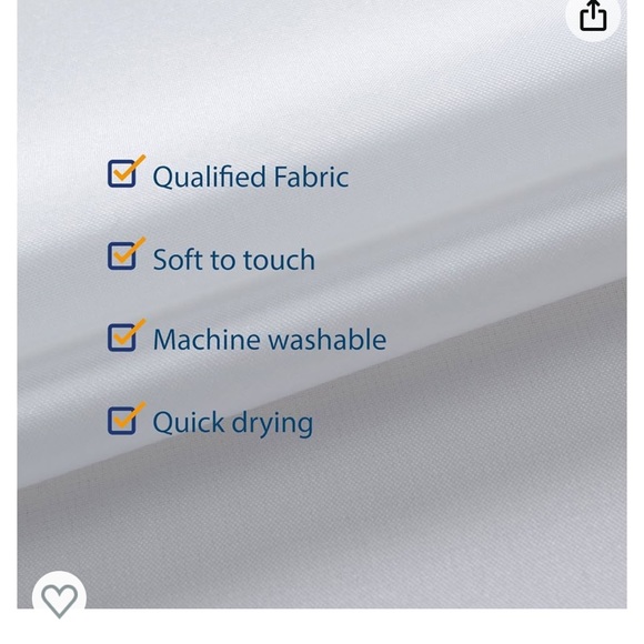 N&Y HOME Extra Long Shower Curtain Liner Fabric 72 x 96 inches, Hotel Quality - Picture 4 of 5